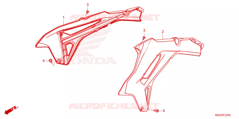RADIATOR VERSTIJVING (CRF450R/RWE) Honda MOTO 450 CRF 2023  CRF450RP