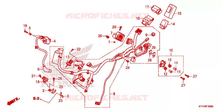 BEDRADINGSBUNDEL/ ONTSTEKINGSSPOEL Honda MOTO 110 CRF 2022  CRF110FN
