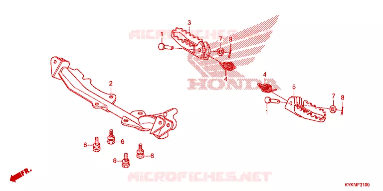 OPSTAP Honda MOTO 110 CRF 2023  CRF110FN