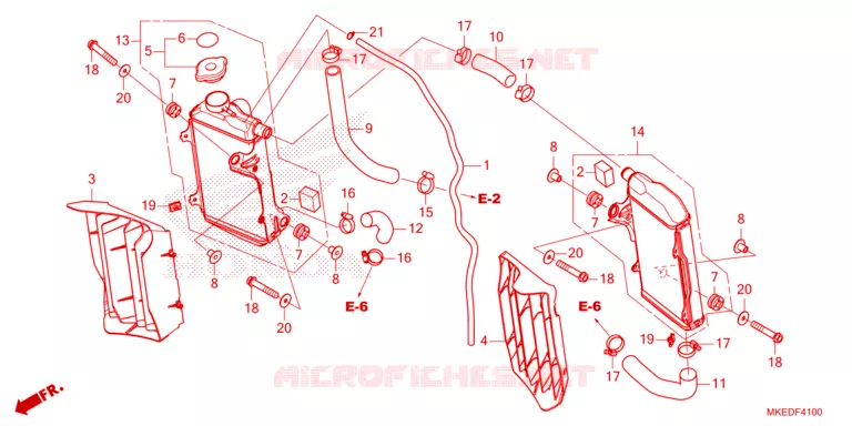 RADIATOR Honda MOTO 450 CRF 2023  CRF450RP