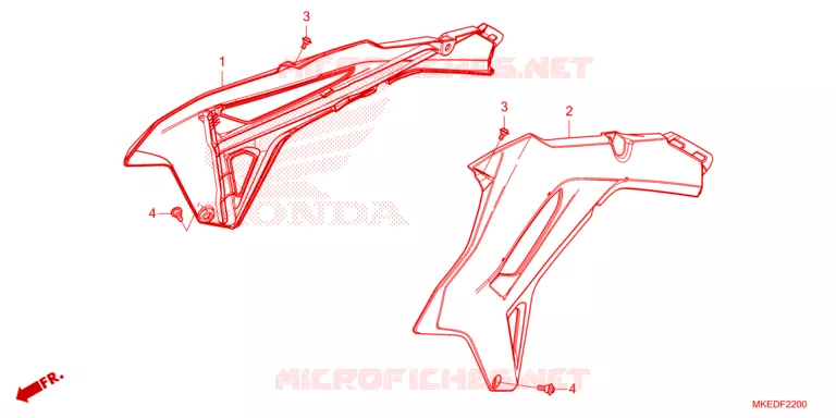 RADIATOR VERSTIJVING (CRF450R/RWE) Honda MOTO 450 CRF 2023  CRF450RP_50TH
