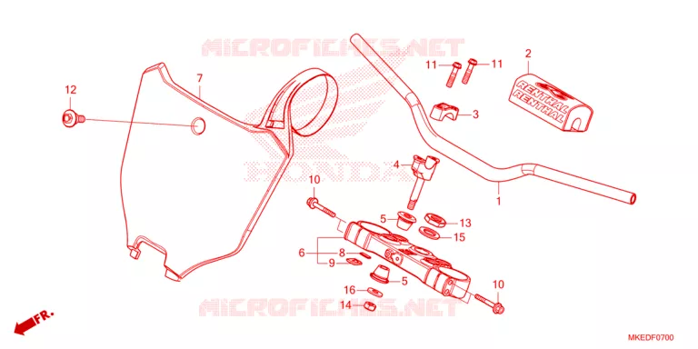 HENDEL PIJP/BOVENSTE BRUG Honda MOTO 450 CRF 2023  CRF450RWEP