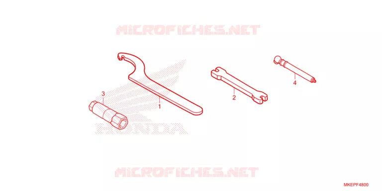 GEREEDSCHAP Honda MOTO 450 CRF 2023  CRF450RXP