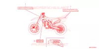 EMBLEEM/STREEP voor Honda CRF 450 RX ENDURO 2023