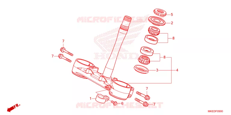 VOOR VORK/STURING STANG Honda MOTO 450 CRF 2023  CRF450RXP