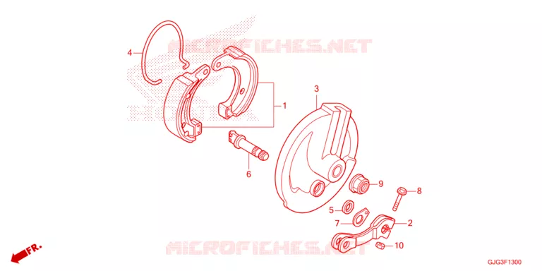 VOOR REM PANEEL Honda MOTO 50 CRF 2023  CRF50FP