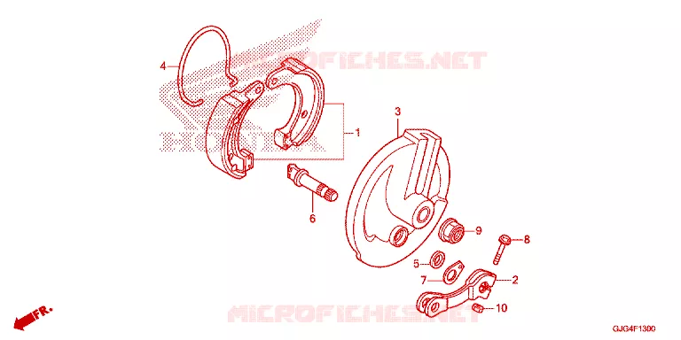 VOOR REM PANEEL Honda MOTO 50 CRF 2024  CRF50FP