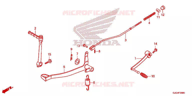 WISSEL PEDAAL/REMPEDAAL/KICKSTARTER ARM Honda MOTO 50 CRF 2024  CRF50FP