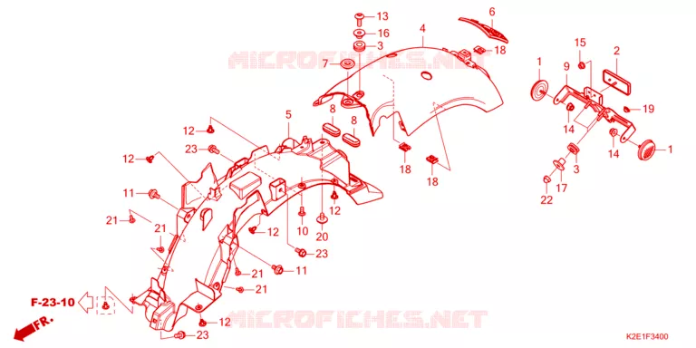 ACHTER STROOMLIJNKAP  Honda MOTO 125 CT 2020  CT125AL_J