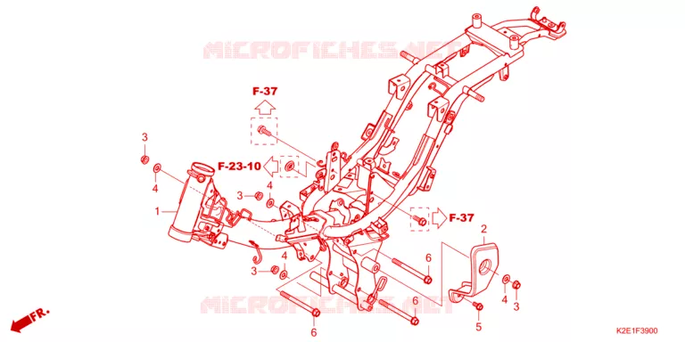 FRAME CHASSIS Honda MOTO 125 CT 2020  CT125AL_J
