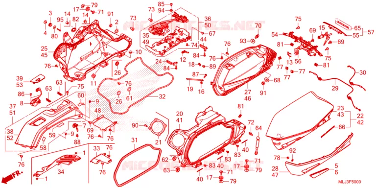 MAGNETISCHE TANKTAS (13 LITER) Honda MOTO 1800 GOLD-WING 2023  GL1800BDP