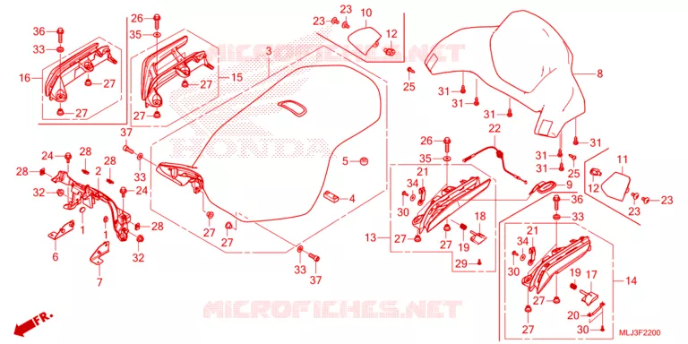 ZITTING/ZITTING KAP Honda MOTO 1800 GOLD-WING 2023  GL1800DAP