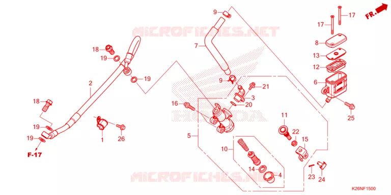 ACHTER REM HOOFD CILINDER Honda MOTO 125 GROM 2023  MSX125AP