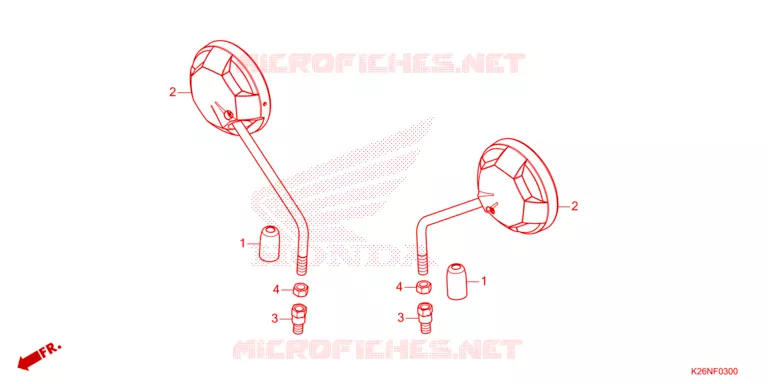 TRUNK LIGHT/MIRROR Honda MOTO 125 GROM 2023  MSX125AP