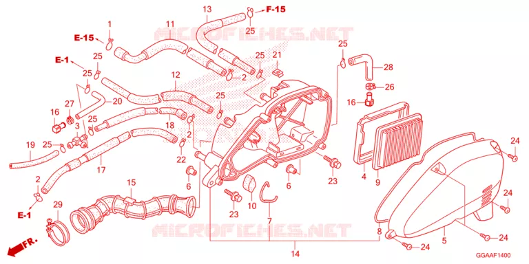LUCHTFILTER(2) Honda SCOOTER 50 RUCKUS 2023  NPS50P