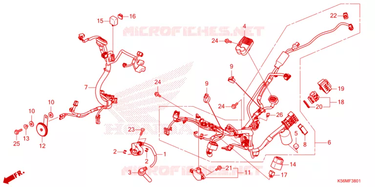 BEDRADINGSBUNDEL (FS150FN) Honda MOTO 150 RS 2023  FS150FN_4MA