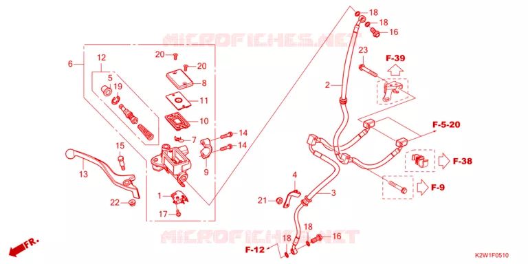 VOOR REM HOOFD CILINDER Honda MOTO 125 DAX 2024  ST125AP