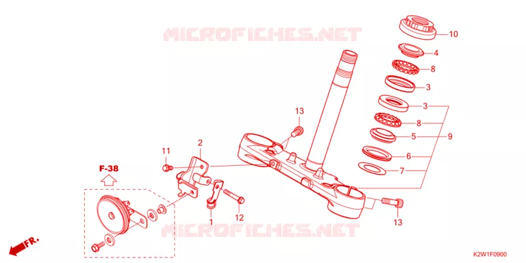 VOOR VORK/STURING STANG Honda MOTO 125 DAX 2024  ST125AP