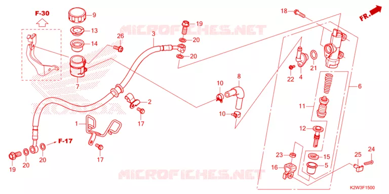 ACHTER REM HOOFD CILINDER Honda MOTO 125 DAX 2023  ST125AP