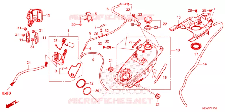 BRANDSTOF TANK/BRANDSTOF POMP Honda MOTO 125 DAX 2024  ST125AP