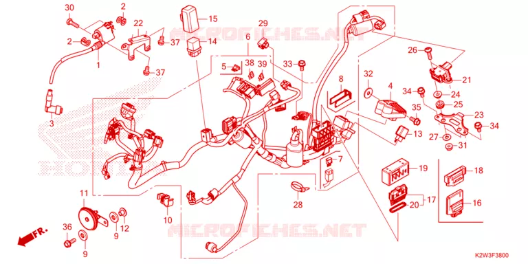 BEDRADINGSBUNDEL/ ONTSTEKINGSSPOEL Honda MOTO 125 DAX 2023  ST125AP