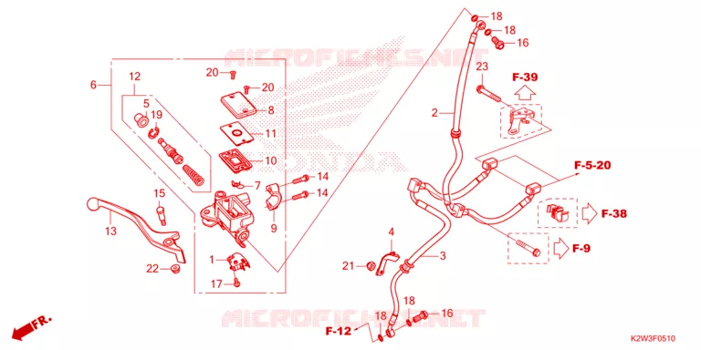 VOOR REM HOOFD CILINDER Honda MOTO 125 DAX 2023  ST125AP