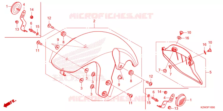 VOOR STROOMLIJNKAP/OPSTAP VLOER Honda MOTO 125 DAX 2024  ST125AP