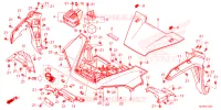 VOORSPATBORD / TREEPLANK voor Honda PIONEER 1000 M3 DELUXE TRAIL 2022