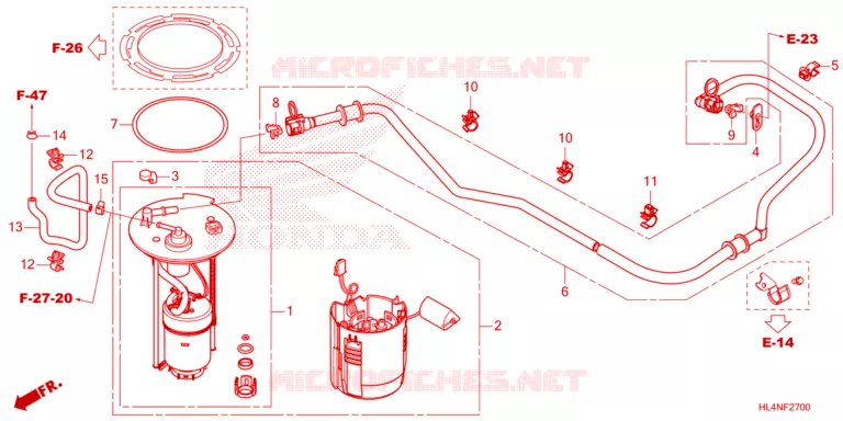 BRANDSTOF TANK/BRANDSTOF POMP Honda ATV 1000 PIONEER 2022  SXS1000M3DN