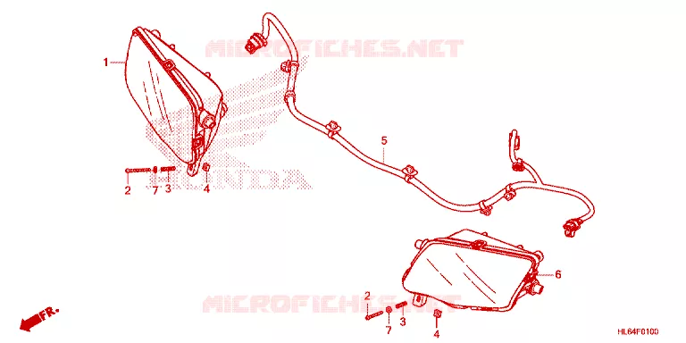KOPLAMP (LED) Honda ATV 1000 TALON 2021  SXS1000S2RM