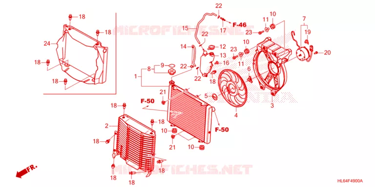 RADIATOR Honda ATV 1000 TALON 2021  SXS1000S2RM