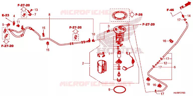 BRANDSTOF TANK/BRANDSTOF POMP Honda ATV 1000 TALON 2023  SXS1000S2XN