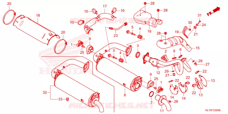 UITLAATDEMPER  Honda ATV 1000 TALON 2021  SXS1000S4XM