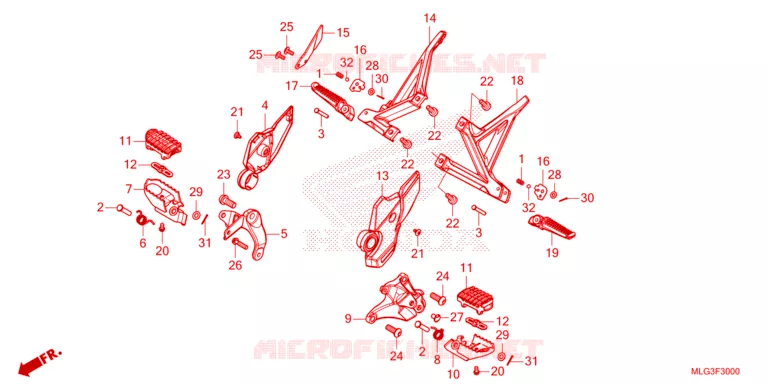 OPSTAP Honda MOTO 1100 AFRICA-TWIN 2022  CRF1100D4N