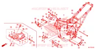 FRAME CHASSIS voor Honda AFRICA TWIN 1000 DCT RED 2016