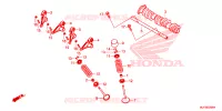 NOKKENAS/KLEP voor Honda AFRICA TWIN 1000 2017