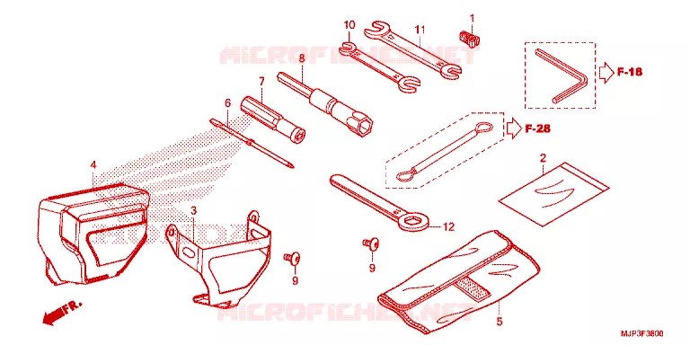 GEREEDSCHAP Honda MOTO 1000 AFRICA-TWIN 2017  CRF1000G