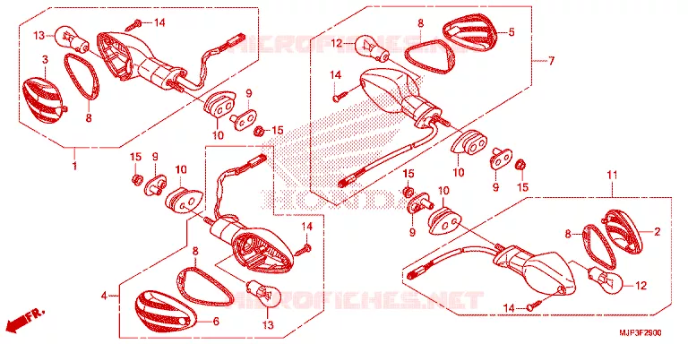KNIPPERLICHT (CRF1000) Honda MOTO 1000 AFRICA-TWIN 2017  CRF1000G