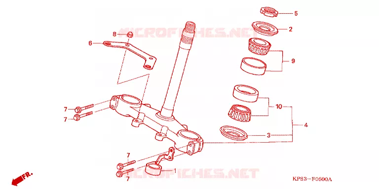 VOOR VORK/STURING STANG Honda MOTO 230 CRF 2003  CRF230F3