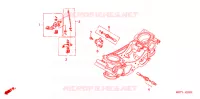 GAS HUIS (PIECES CONSTITUTIVES) voor Honda XL 1000 VARADERO 2004