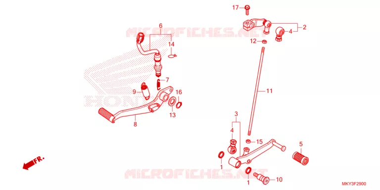 PEDAAL Honda MOTO 650 CB 2023  CB650RAP