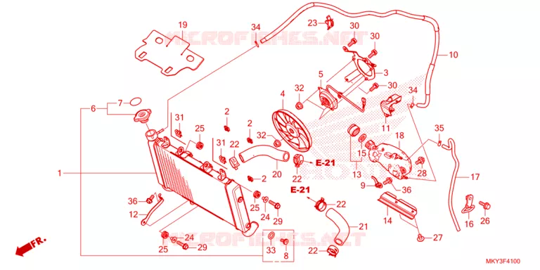 RADIATOR Honda MOTO 650 CB 2023  CB650RAP