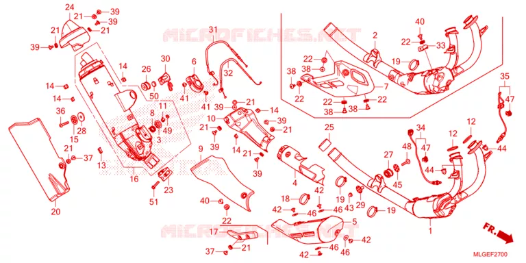 UITLAATDEMPER  Honda MOTO 1100 AFRICA-TWIN 2023  CRF1100A2P