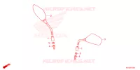 TRUNK LIGHT/MIRROR voor Honda AFRICA TWIN 1100 ADVENTURE SPORT 2023