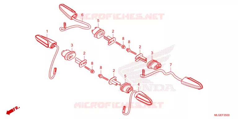 KNIPPERLICHT Honda MOTO 1100 AFRICA-TWIN 2023  CRF1100D4P