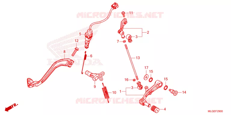 PEDAAL Honda MOTO 1100 AFRICA-TWIN 2023  CRF1100D4P