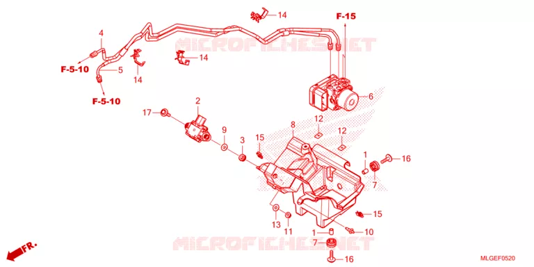 VOORREM HOOFDCILINDER/ABS MODULATOR Honda MOTO 1100 AFRICA-TWIN 2023  CRF1100DP