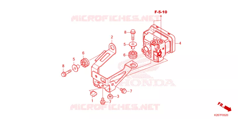 VOORREM HOOFDCILINDER/ABS MODULATOR Honda MOTO 1100 AFRICA-TWIN 2023  CRF1100DP