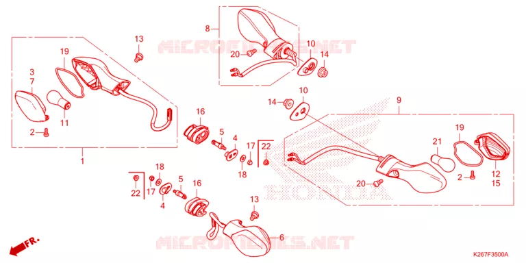 KNIPPERLICHT Honda MOTO 125 MSX 2023  MSX125AN