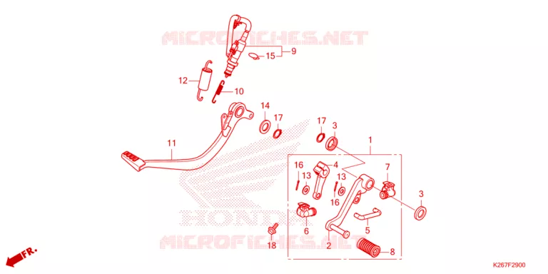 PEDAAL Honda MOTO 125 MSX 2022  MSX125AN